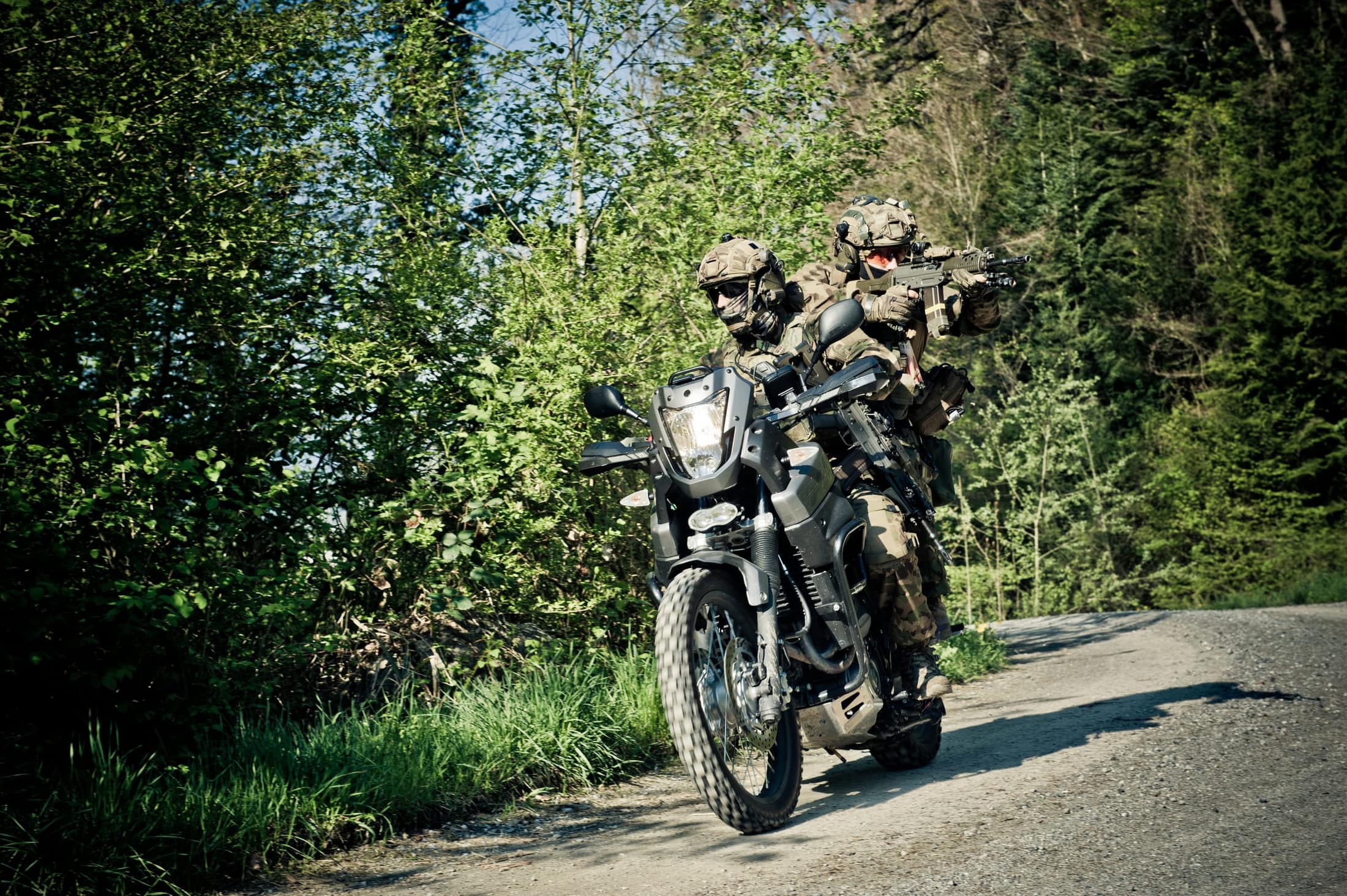 Motorcycle-based operators on patrol